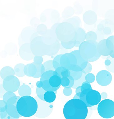 Kabarcıklar benzersiz mavi parlak vektör arka plan