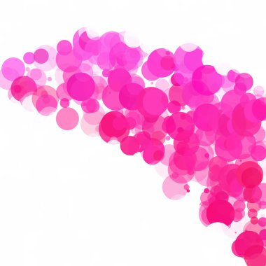 Kabarcıklar benzersiz pembe parlak vektör arka plan
