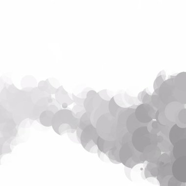 Kabarcıklar daire noktalar benzersiz gri beyaz parlak vektör arka plan