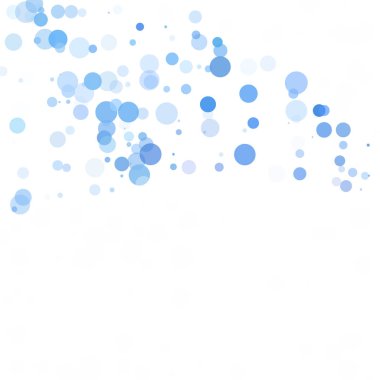 Baloncuklar Çemberi Noktaları Eşsiz Mavi Parlak Vektör Arkaplanı