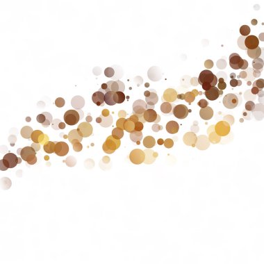 Kabarcıklar daire noktalar benzersiz sarı parlak vektör arka plan