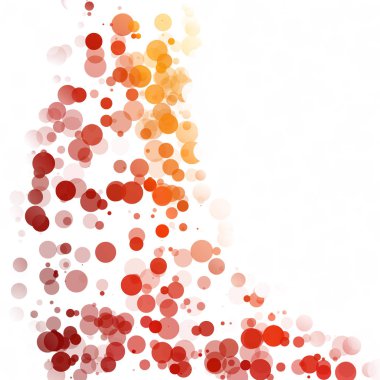 Kabarcıklar daire noktalar benzersiz kırmızı parlak vektör arka plan