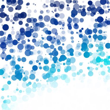 Baloncuklar Çemberi Noktaları Eşsiz Mavi Parlak Vektör Arkaplanı