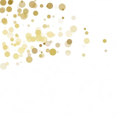 Kabarcıklar daire noktalar benzersiz sarı parlak vektör arka plan