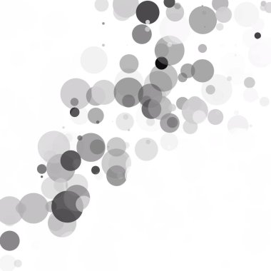 Kabarcıklar daire noktalar benzersiz gri beyaz parlak vektör arka plan