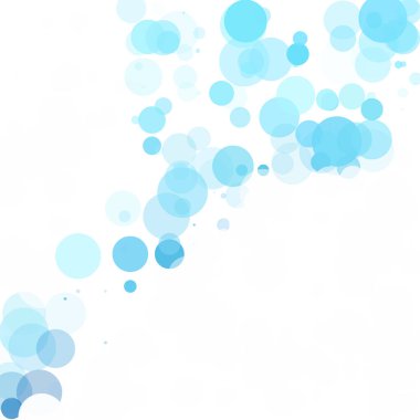 Kabarcıklar benzersiz mavi parlak vektör arka plan