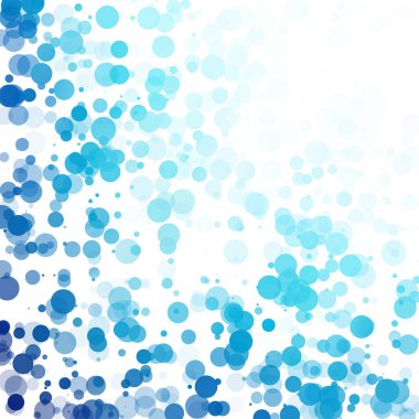 Baloncuklar Çemberi Noktaları Eşsiz Mavi Parlak Vektör Arkaplanı