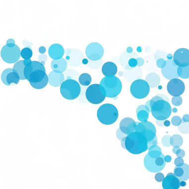 Kabarcıklar benzersiz mavi parlak vektör arka plan