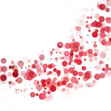 Kabarcıklar daire noktalar benzersiz kırmızı parlak vektör arka plan