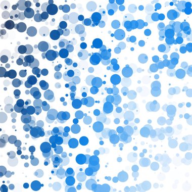 Baloncuklar Çemberi Noktaları Eşsiz Mavi Parlak Vektör Arkaplanı