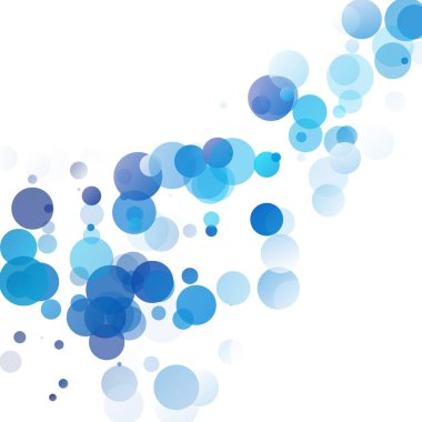 Kabarcıklar benzersiz mavi parlak vektör arka plan