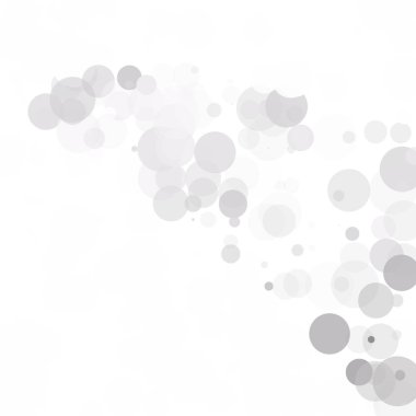 Kabarcıklar benzersiz gri beyaz parlak vektör arka plan