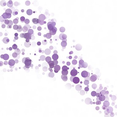 Kabarcıklar daire noktalar benzersiz mor parlak vektör arka plan