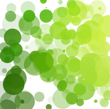 Kabarcıklar benzersiz yeşil parlak vektör arka plan