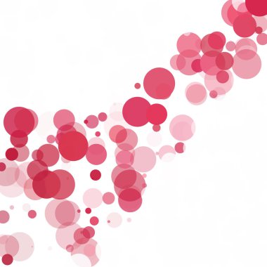 Kabarcıklar daire noktalar benzersiz kırmızı parlak vektör arka plan