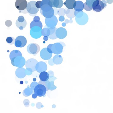 Baloncuklar Çemberi Noktaları Eşsiz Mavi Parlak Vektör Arkaplanı