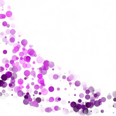 Kabarcıklar daire noktalar benzersiz mor parlak vektör arka plan