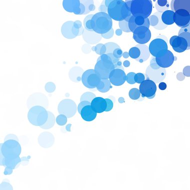 Kabarcıklar benzersiz mavi parlak vektör arka plan