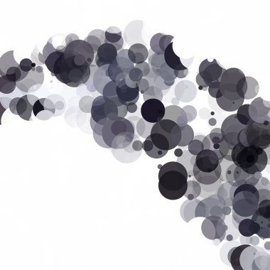 Kabarcıklar benzersiz siyah parlak vektör arka plan