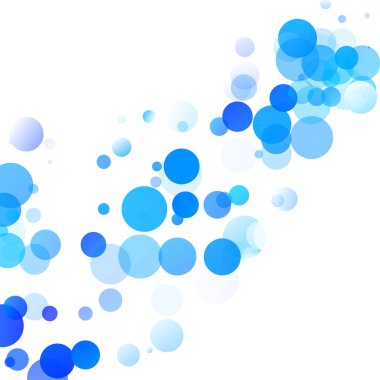 Kabarcıklar benzersiz mavi parlak vektör arka plan