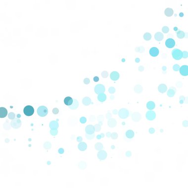 Baloncuklar Çemberi Noktaları Eşsiz Mavi Parlak Vektör Arkaplanı