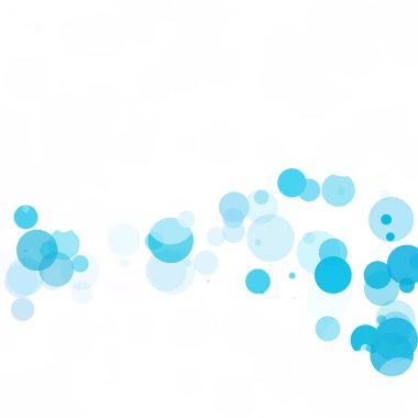 Baloncuklar Çemberi Noktaları Eşsiz Mavi Parlak Vektör Arkaplanı