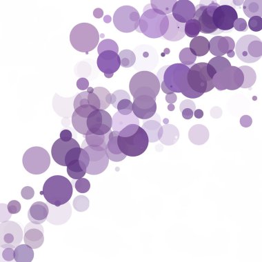 Kabarcıklar daire noktalar benzersiz mor parlak vektör arka plan