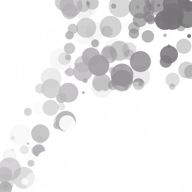 Kabarcıklar benzersiz gri beyaz parlak vektör arka plan