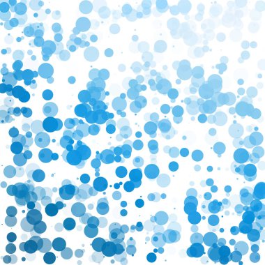 Baloncuklar Çemberi Noktaları Eşsiz Mavi Parlak Vektör Arkaplanı