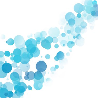 Kabarcıklar benzersiz mavi parlak vektör arka plan