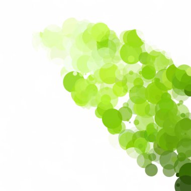 Kabarcıklar benzersiz yeşil parlak vektör arka plan