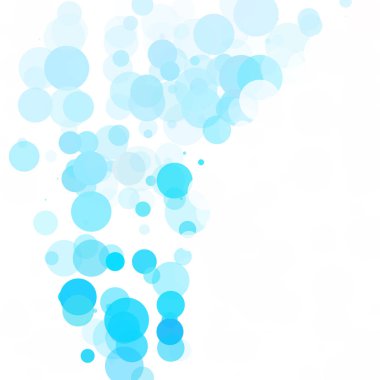 Baloncuklar Çemberi Noktaları Eşsiz Mavi Parlak Vektör Arkaplanı