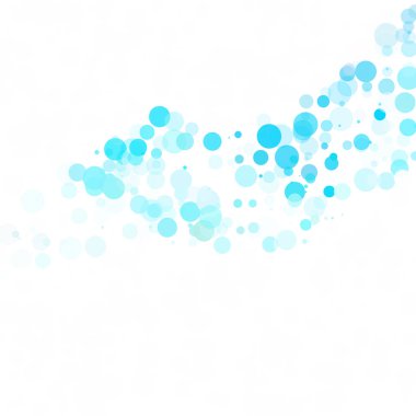 Baloncuklar Çemberi Noktaları Eşsiz Mavi Parlak Vektör Arkaplanı