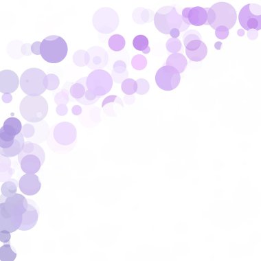 Kabarcıklar daire noktalar benzersiz mor parlak vektör arka plan