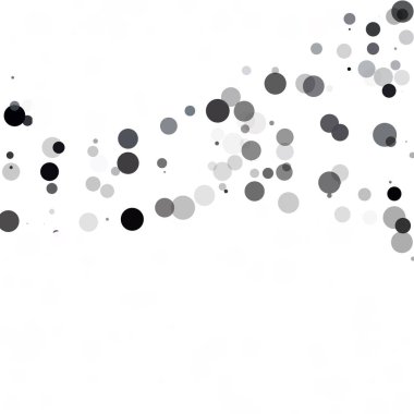 Kabarcıklar daire noktalar benzersiz siyah parlak vektör arka plan