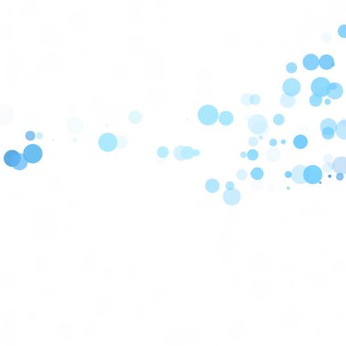 Baloncuklar Çemberi Noktaları Eşsiz Mavi Parlak Vektör Arkaplanı