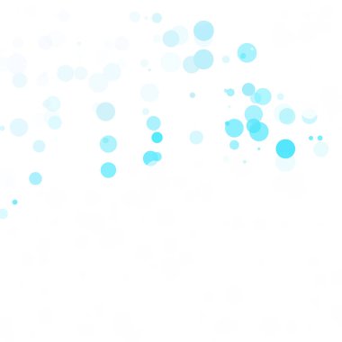 Baloncuklar Çemberi Noktaları Eşsiz Mavi Parlak Vektör Arkaplanı