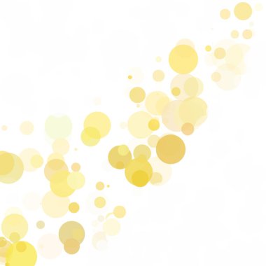 Kabarcıklar benzersiz sarı parlak vektör arka plan