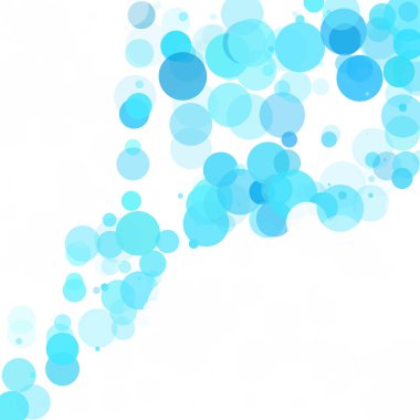 Kabarcıklar benzersiz mavi parlak vektör arka plan