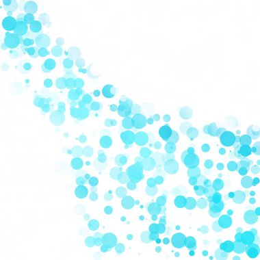 Baloncuklar Çemberi Noktaları Eşsiz Mavi Parlak Vektör Arkaplanı