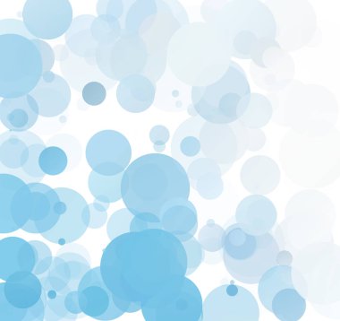 Kabarcıklar benzersiz mavi parlak vektör arka plan