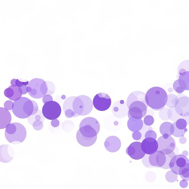 Kabarcıklar daire noktalar benzersiz mor parlak vektör arka plan