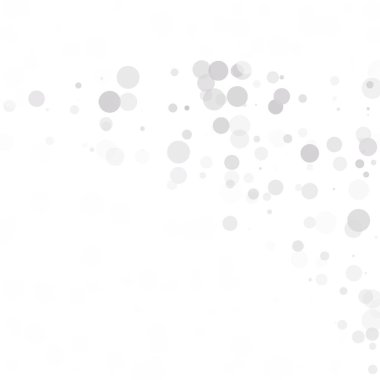 Kabarcıklar daire noktalar benzersiz gri beyaz parlak vektör arka plan