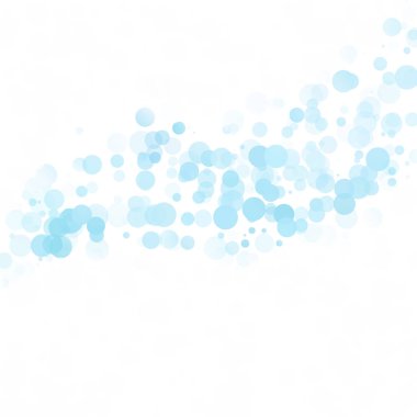 Baloncuklar Çemberi Noktaları Eşsiz Mavi Parlak Vektör Arkaplanı