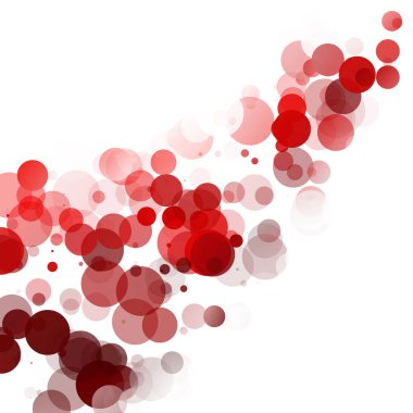 Kabarcıklar benzersiz kırmızı parlak vektör arka plan