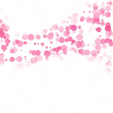 Kabarcıklar daire noktalar benzersiz pembe parlak vektör arka plan