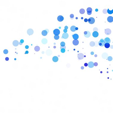 Baloncuklar Çemberi Noktaları Eşsiz Mavi Parlak Vektör Arkaplanı