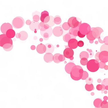 Kabarcıklar benzersiz pembe parlak vektör arka plan