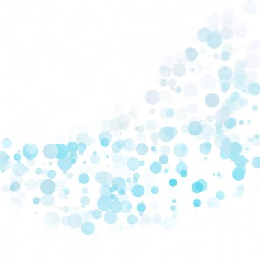 Baloncuklar Çemberi Noktaları Eşsiz Mavi Parlak Vektör Arkaplanı