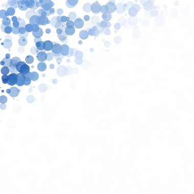 Baloncuklar Çemberi Noktaları Eşsiz Mavi Parlak Vektör Arkaplanı